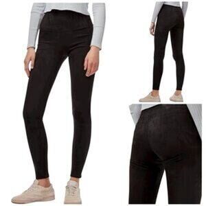 Aritzia Wilfred Free daria High-waisted Vegan Leather leggings suede black small